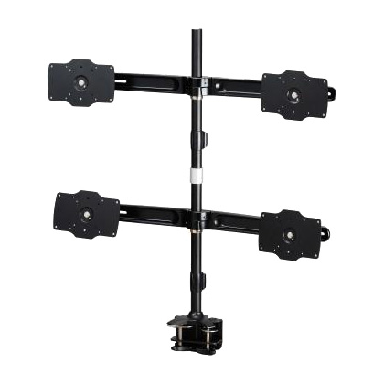 Amer Quad Monitor Clamp Mount. For up to 32 inch monitors. Vesa Mount. Also ideal for 26, 27, 28, 29, 30 and 32 inch monitors.