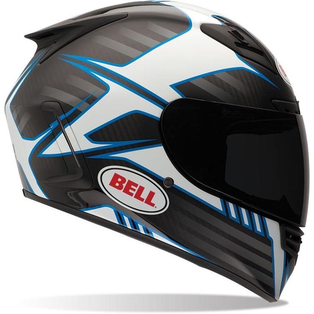2014 Bell Star Carbon Pinned Motorcycle Helmet   Blue   Small