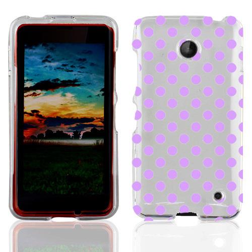 For Nokia Lumia 630 635 Purple Polka Dots Case Cover