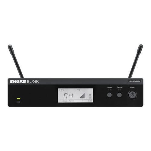 Shure BLX4R Wireless Rackmount Receiver, J10: 584   608 MHz #BLX4R= J10