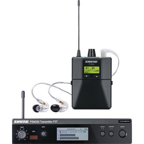 Shure PSM 300 Personal Monitor System with SE215 Earphones, J13:566 590MHz