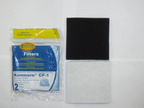 (6) Kenmore  Progressive Foam Filter CF1, Progressive & Whispertone, Panasonic Vacuum Cleaners, 86883, 86880, 20 86