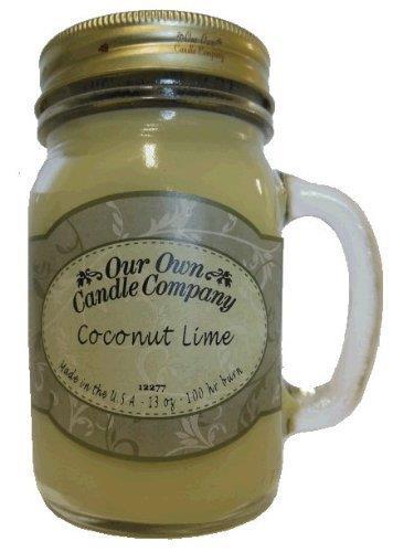 13 oz COCONUT LIME Scented Jar Candle (Our Own Candle Company Brand) Made in USA   100 hr burn time (1)