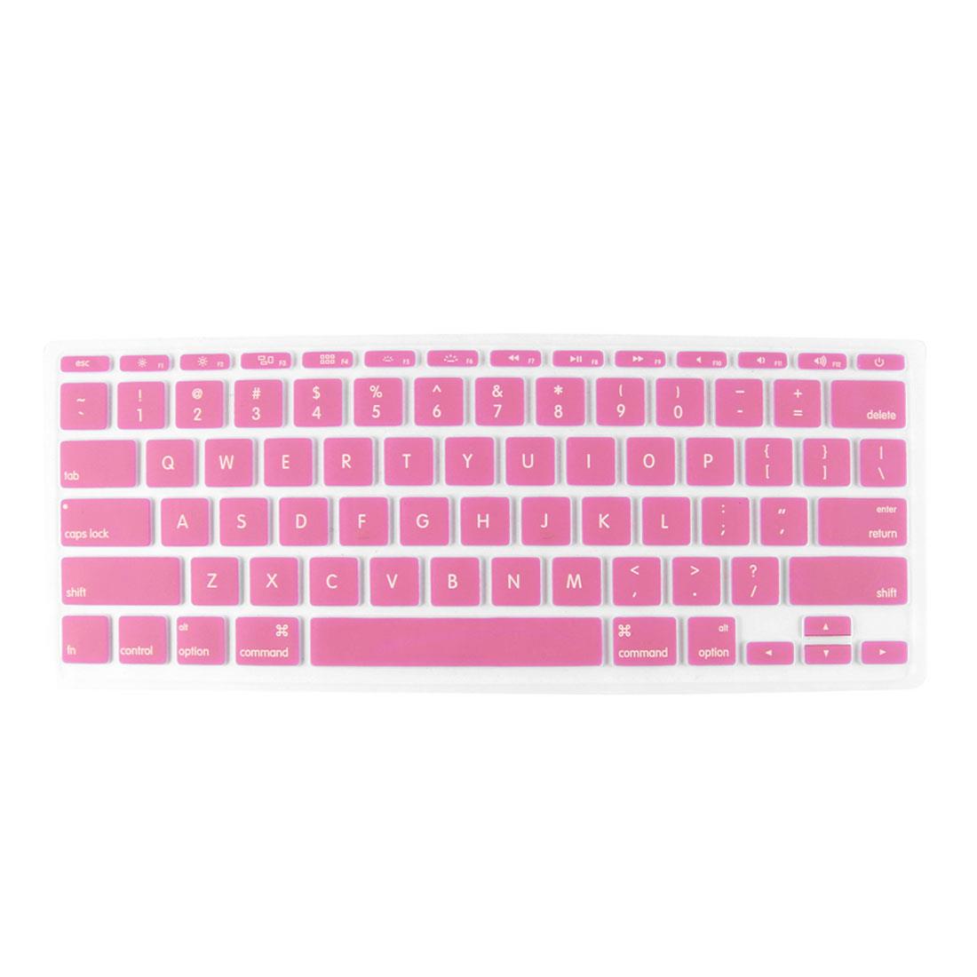 Pink Clear Notebook Laptop Keyboard Protector Film for Apple Macbook Air 11.6"