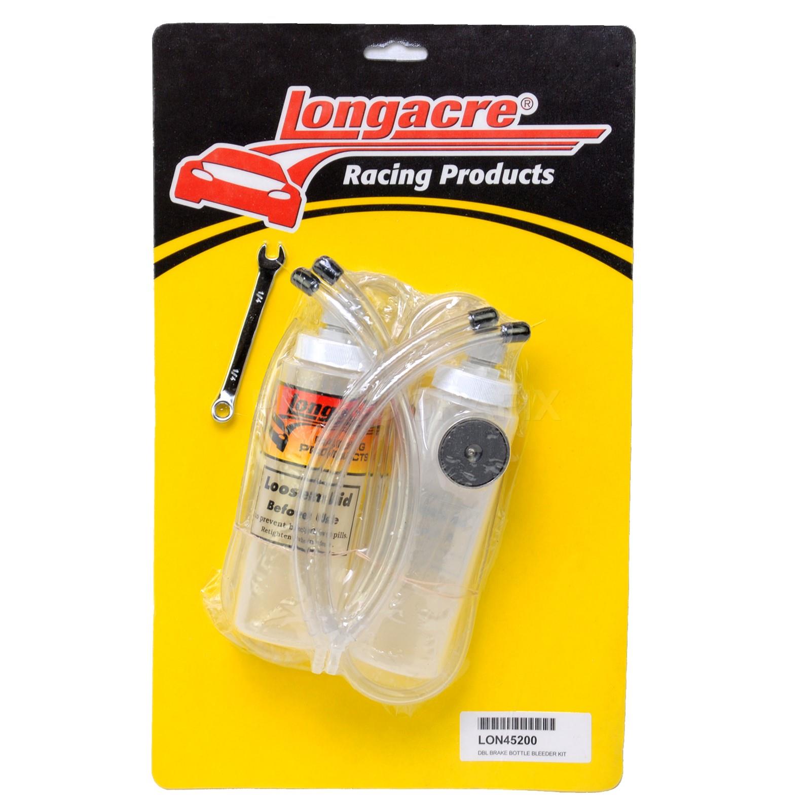 Longacre Racing 45200 Brake Fluid Bleed Bottle Kit