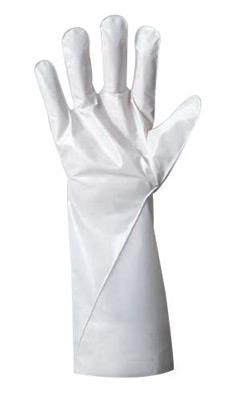 Ansell Size 10 White Barrier 380   410 mm Non Woven Lined 2.5 mil Five Layer Laminated Film Hand Specific Chemical Resistant Gloves