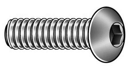 Button Head Socket Head Cap Screw, 25 pack, 182916