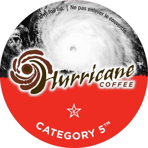 Hurricane Coffee; "Catagory 5" (Bold Blend) (24) Count Single Serve K Cup Coffee, Keurig Compatible.