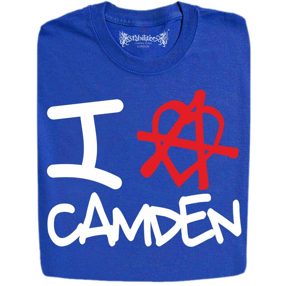 Stabilitees Funny Printed "I Love Camden" Design Mens T Shirts