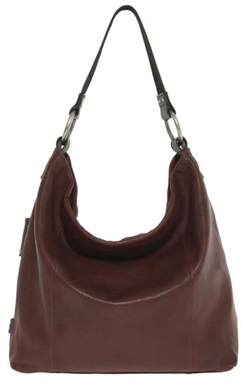 Ellington Leather Sadie Glazed Hobo   Burgundy