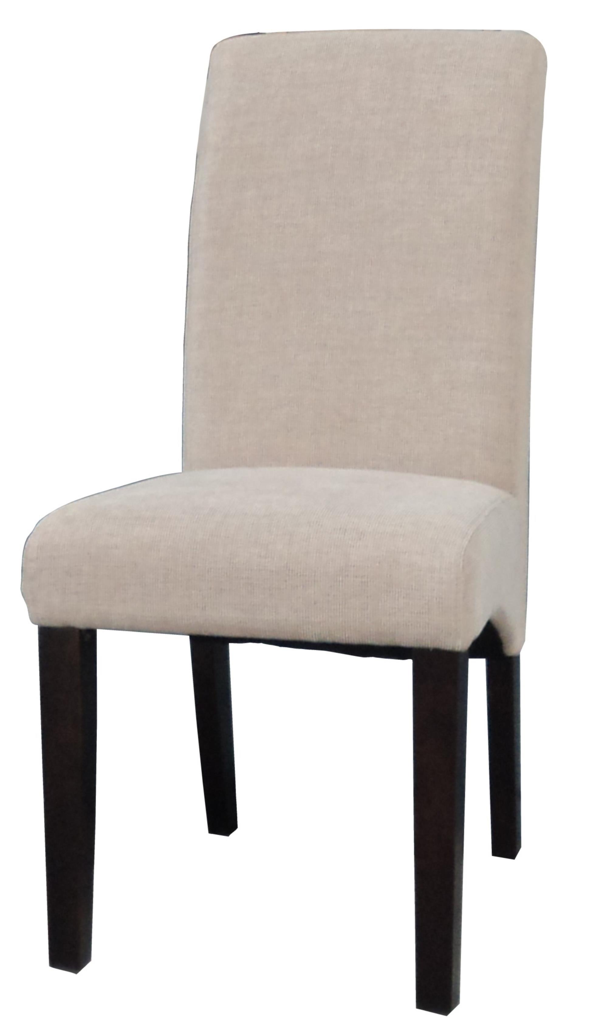 Espresso/Beige Arch BaseParson Side Chair (Set of 2)