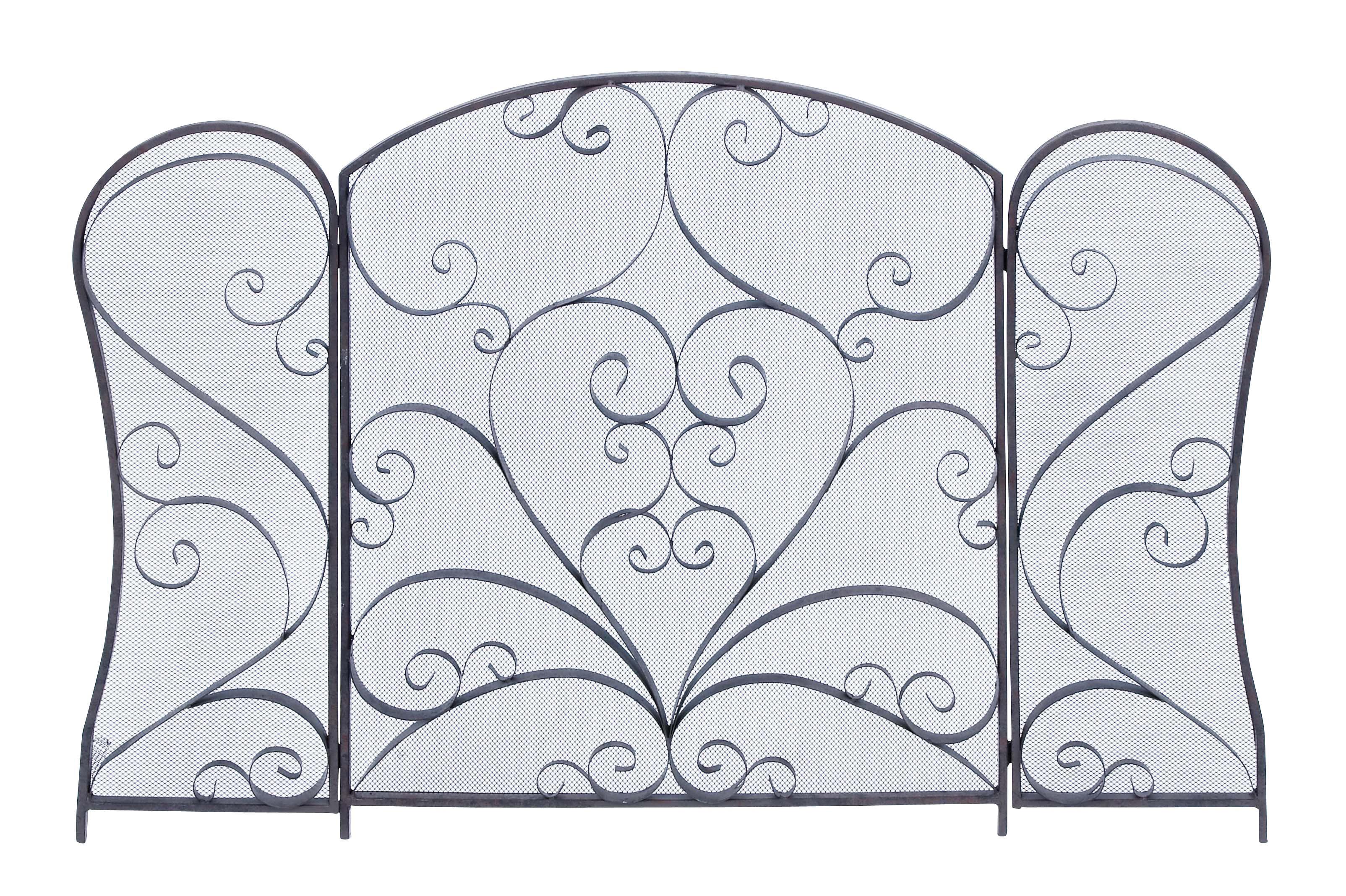 Harvey & Haley Harvey & Haley Metal Fire Screen with Modern or Conventional Décor 63379