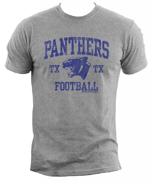 Friday Night Lights Panther Arch Adult Heather Gray T Shirt