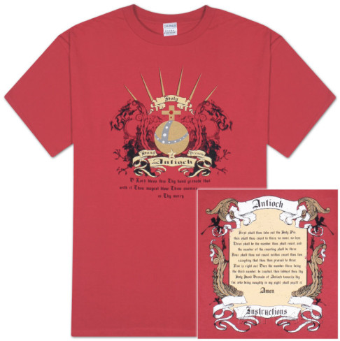 Monty Python The Holy Hand Grenade of Antioch with Instructions Red T Shirt