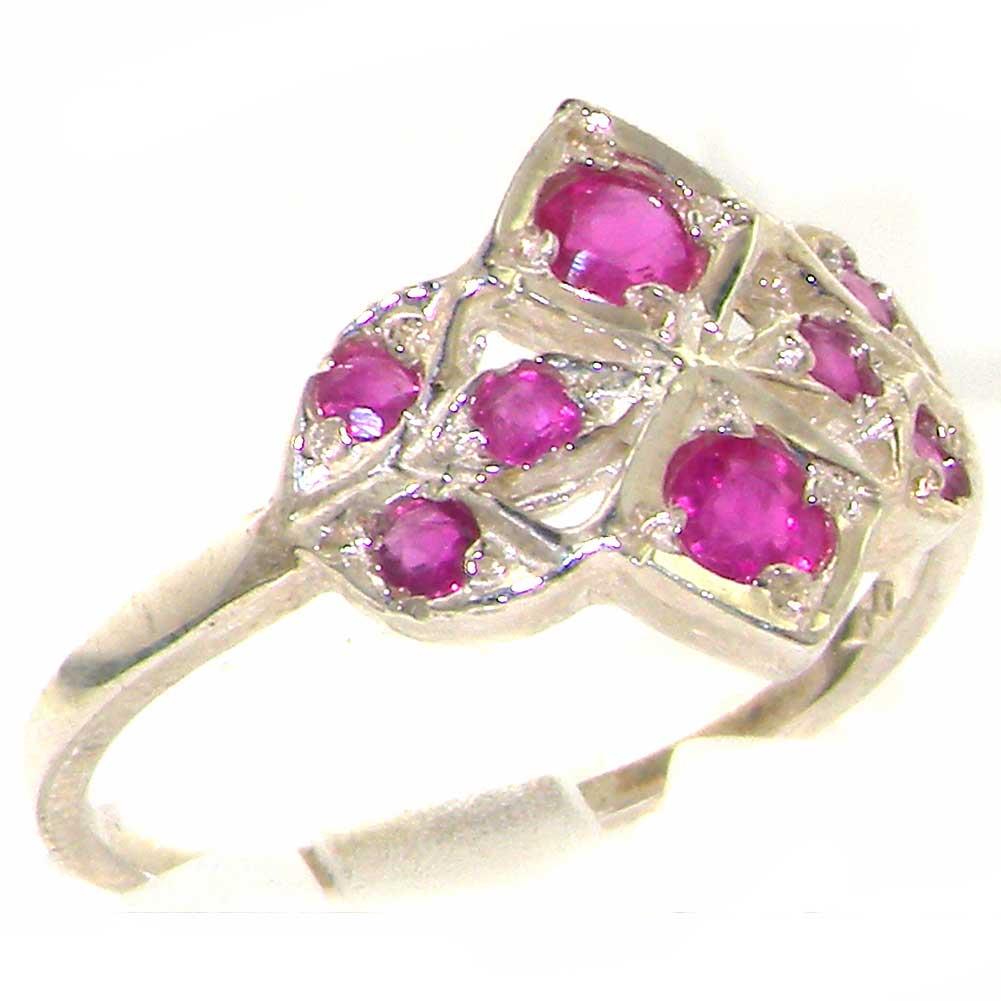 VINTAGE design 925 Solid Sterling Silver Natural Ruby Ring   Size 11.25   Finger Sizes 4 to 12 Available