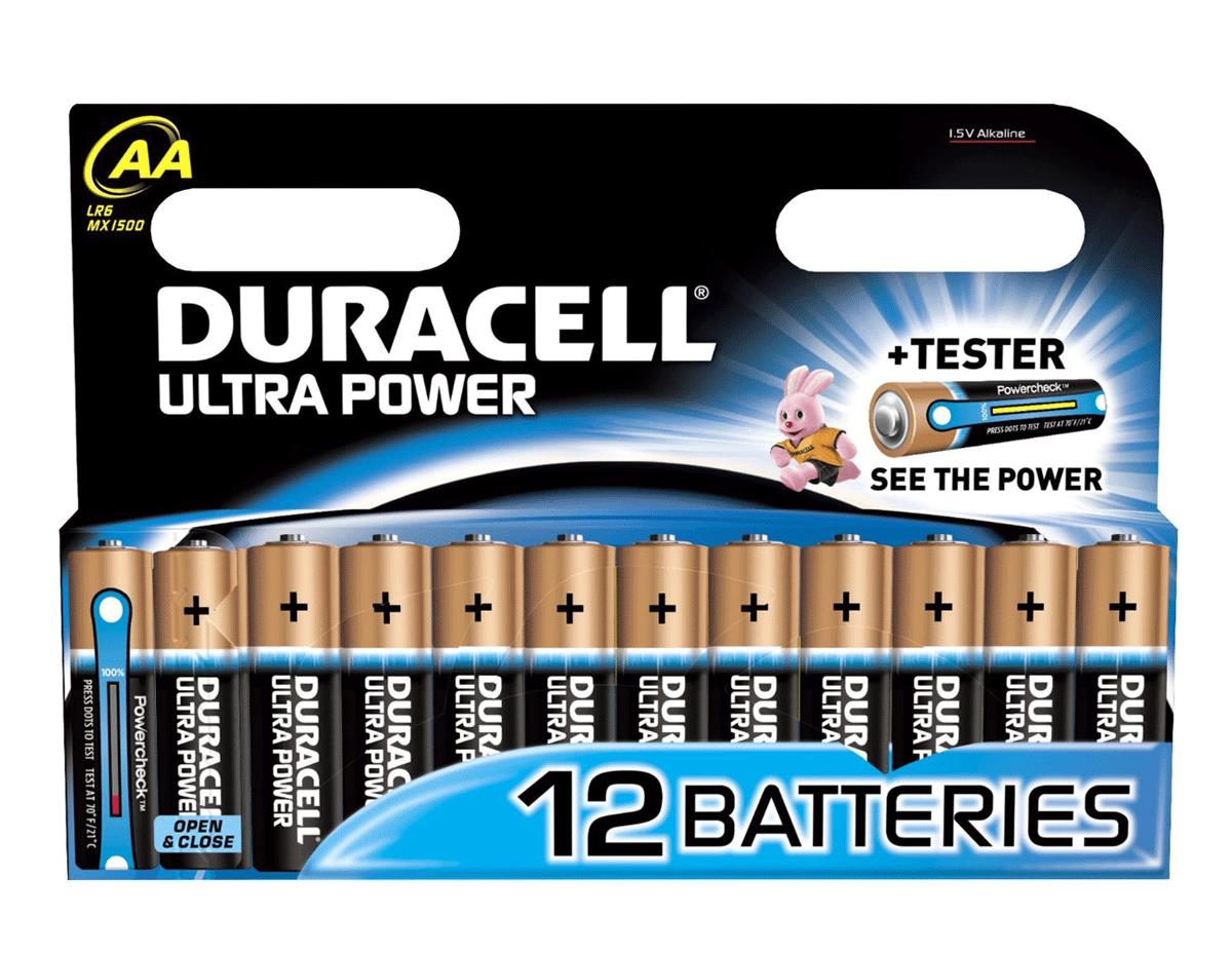 Duracell MX1500B12 Ultra Power AA Batt PK12