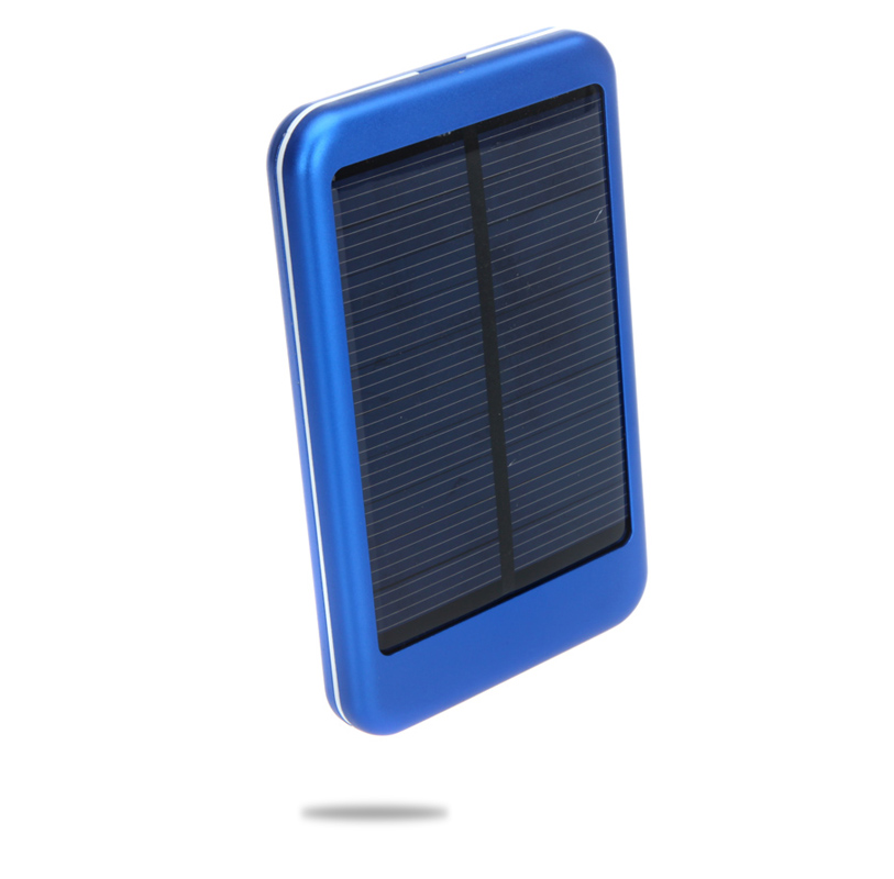 5000mAh Solar Mobile Power Portable External Battery Charger Universal for iPhone iPad Samsung Smartphones Silver