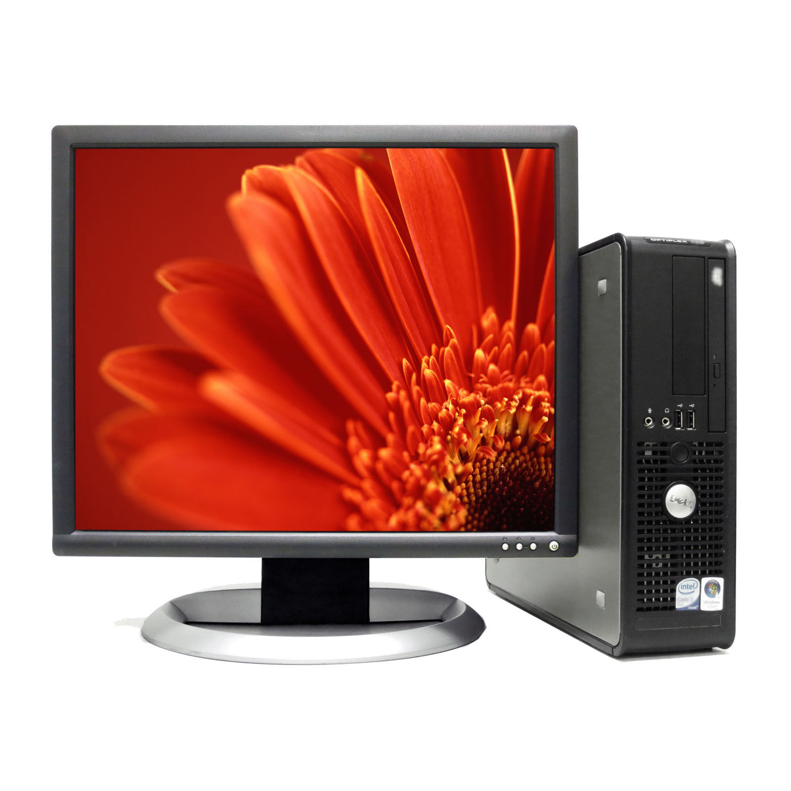Dell Optiplex 755 PC With 17" LCD Monitor Package. Core 2 Duo 2.4 Ghz, 4 GB RAM, 250 GB HDD And DVD   1 Year Warranty.