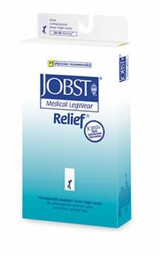 Jobst Relief 20   30 Mmhg Closed Toe Knee Highs Unisex   Black   Large Full