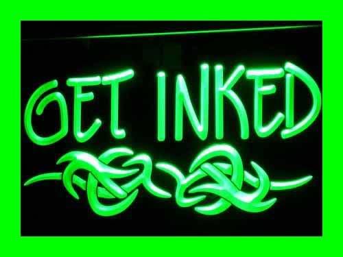 ADV PRO i316 g GET INKED Tattoo Piercing Shop Neon Light Sign