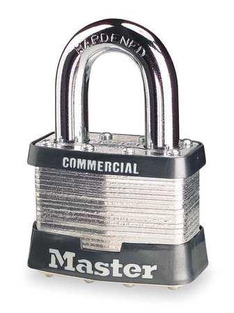 MASTER LOCK 17 Padlock, KD, 1 In H, 5 Pin, Boron Alloy