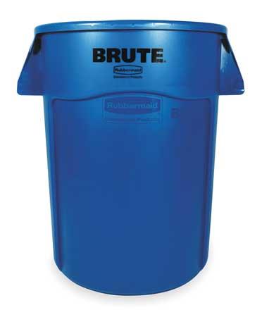 RUBBERMAID FG264360BLUE Utility Container, 44 gal., Plastic, Blue