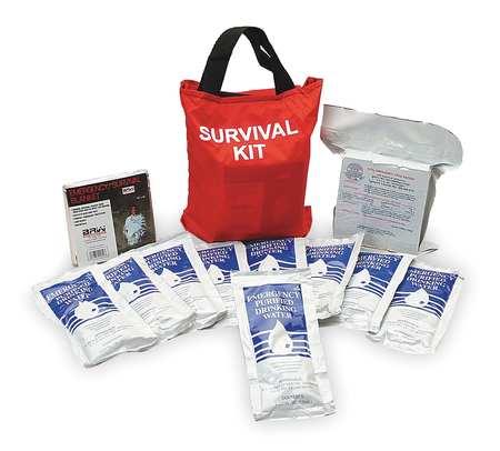 NORTH BY HONEYWELL 149925 Personal Survival Kit,11 Piece,Red
