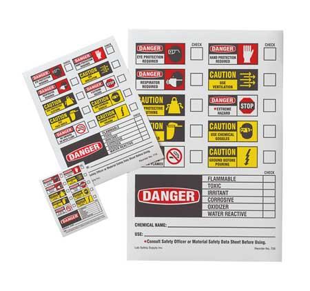 BRADY 716 1LS Secondary Label, 4 1/2 In. W, PK 100