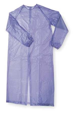 CONDOR 1N860 Coat Sleeve Apron, Blue, 55 In. L