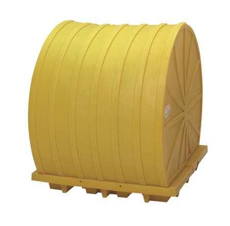 73 1/2" Rotary Top Covered Drum Spill Containment Pallet, Eagle, 1646RTC