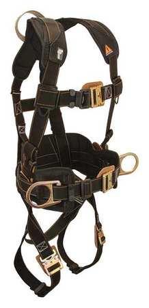 FALLTECH G8081XL Full Body Harness 2D, XL, 425 lb., Nomex