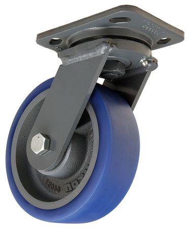 HAMILTON S WH 6SPB Swivel Plate Caster, 960 lb, 6 In Dia