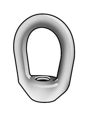 CHICAGO HARDWARE 16765 9 Eye Nut, 3/816 x 3/8 In, Galv, Pk 10