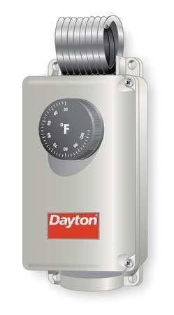 DAYTON 6EDY5 Line Volt Mechanical Tstat, 120240V, SPDT