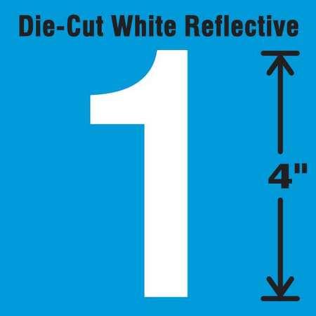 STRANCO INC DWR 4 1 5 Die Cut Reflective Number Label