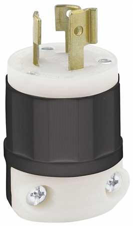 LEVITON 4570 C Plug, 250V, 15A, L6 15P, 2P, 3W, 1PH