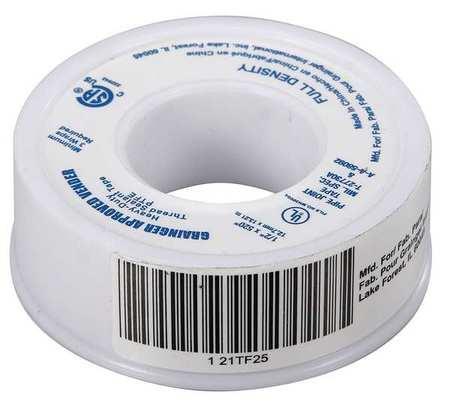 21TF25 Sealant Tape, 1/2 x 520 In