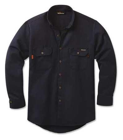 WORKRITE 258MH70NB2L 0R Flame Resistant Collared Shirt, Nv, 2XL, Rg