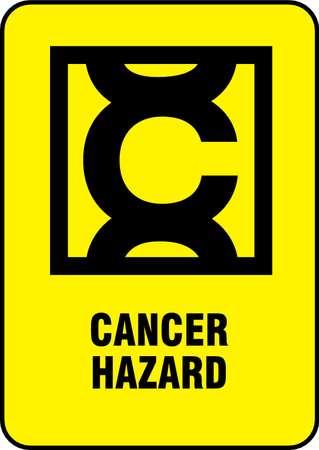 BRADY 596 26 Danger Sign,Cancer Hazard,PK 25