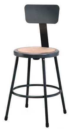 Round Stool, Black ,National Public Seating, 6224B 10