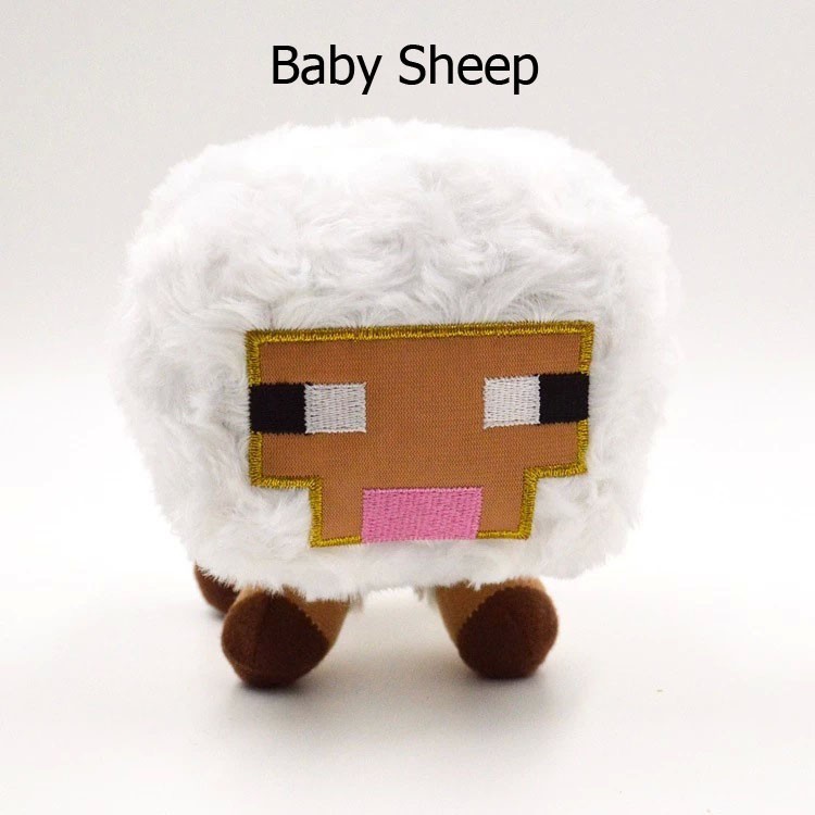 Minecraft Toys Genuine JJ Dolls Stuffed Plush Toys Minecraft White Baby Sheep Plush Toys 15CM Christmas Gifts