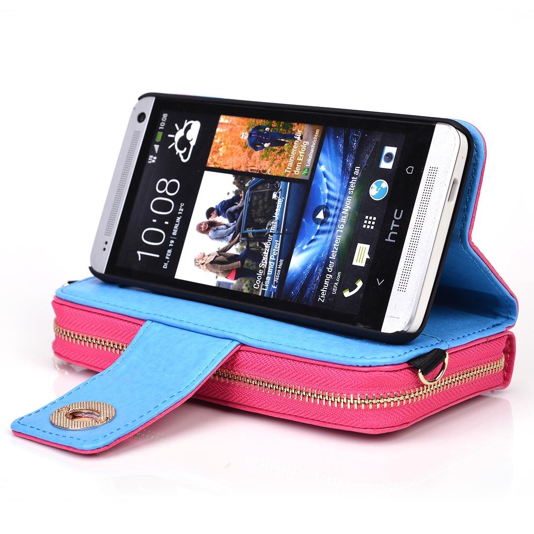 Kroo Green Magnetic Clutch Wristlet Wallet Purse for HTC One