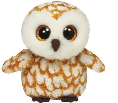 Swoops Brown Owl Boo Medium   Bird Stuffed Animal by Ty (36995)