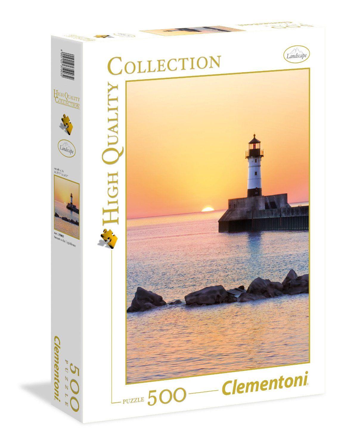 Sunset to the Lighthouse 500 pcs.    Jigsaw Puzzle by Clementoni (35003)