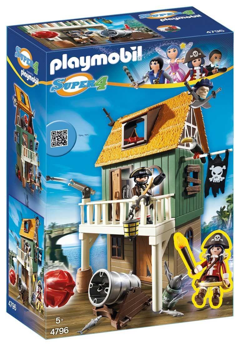 Camo Pirate Fort with Ruby (Super 4)   Play Set by Playmobil (4796)