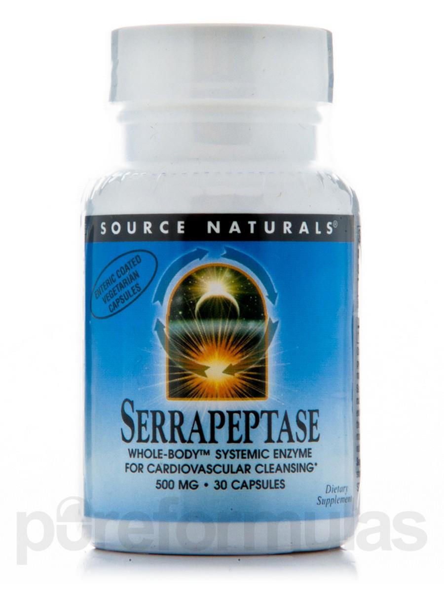 Serrapeptase 500 mg   30 Vegetarian Capsules by Source Naturals