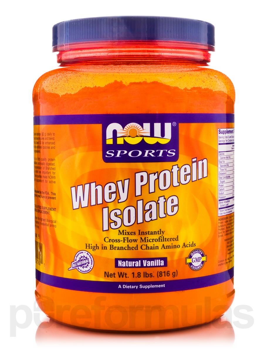 NOW� Sports   Whey Protein Isolate Vanilla   1.8 lbs (816 Grams) by NOW