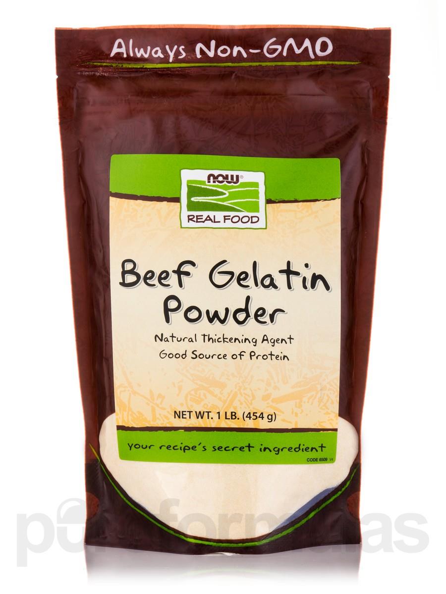NOW Real Food   Beef Gelatin Powder   1 lb (454 Grams) by NOW