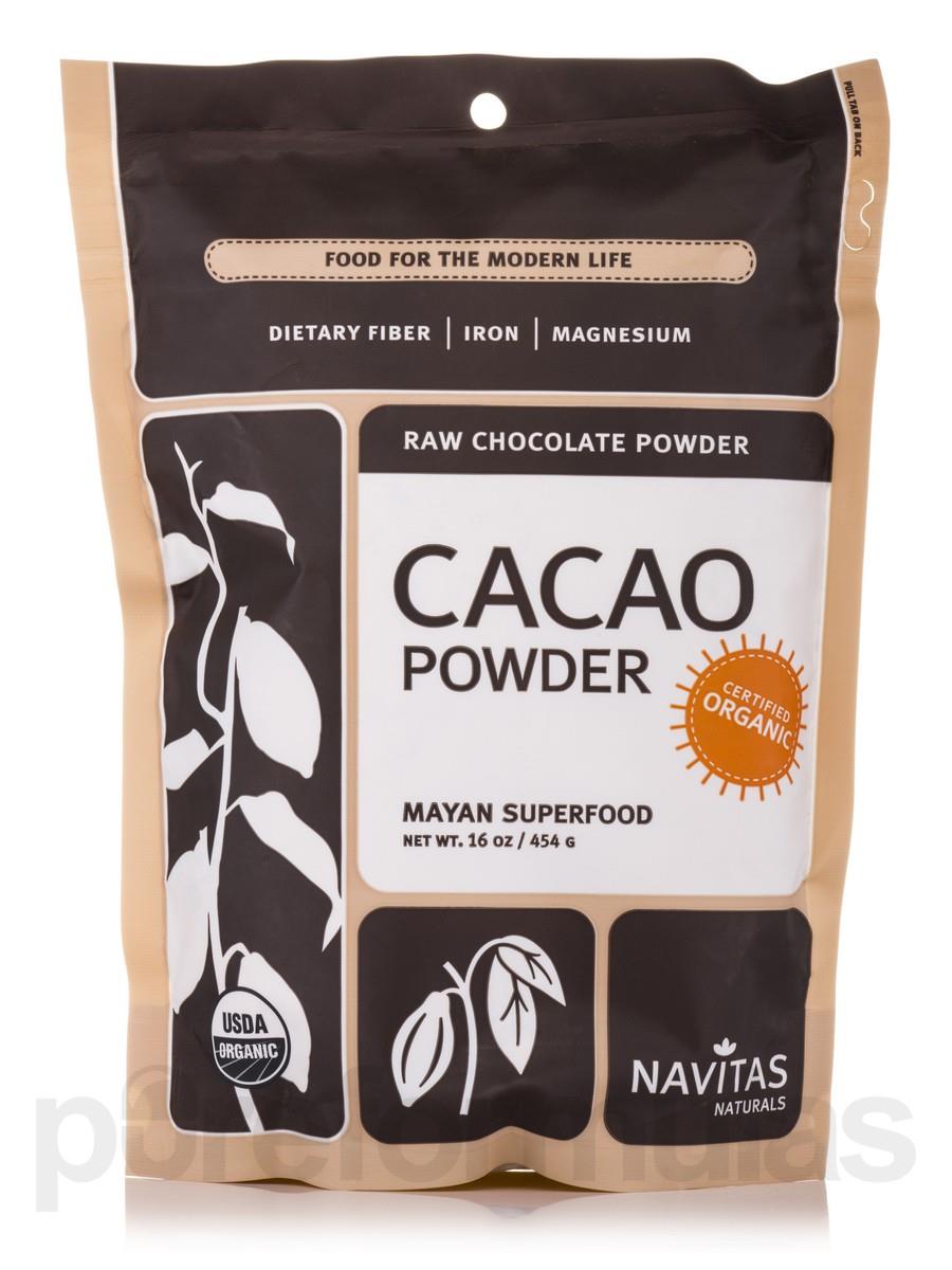 Cacao Powder   16 oz (454 Grams) by Navitas Naturals