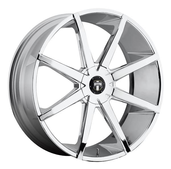 Dub S111 Push 24x9.5 6x135/6x139.7 +30mm PVD Chrome Wheel Rim